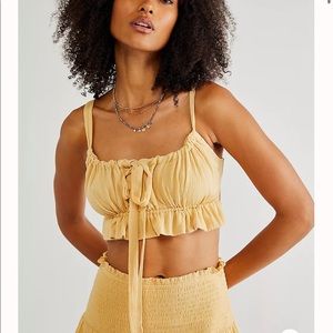 Free people crop top - in gray!